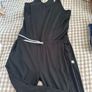 Vuori Black Sleeveless Jumpsuit